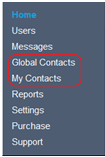 Contacts Screen