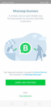 go to whatsapp business on android